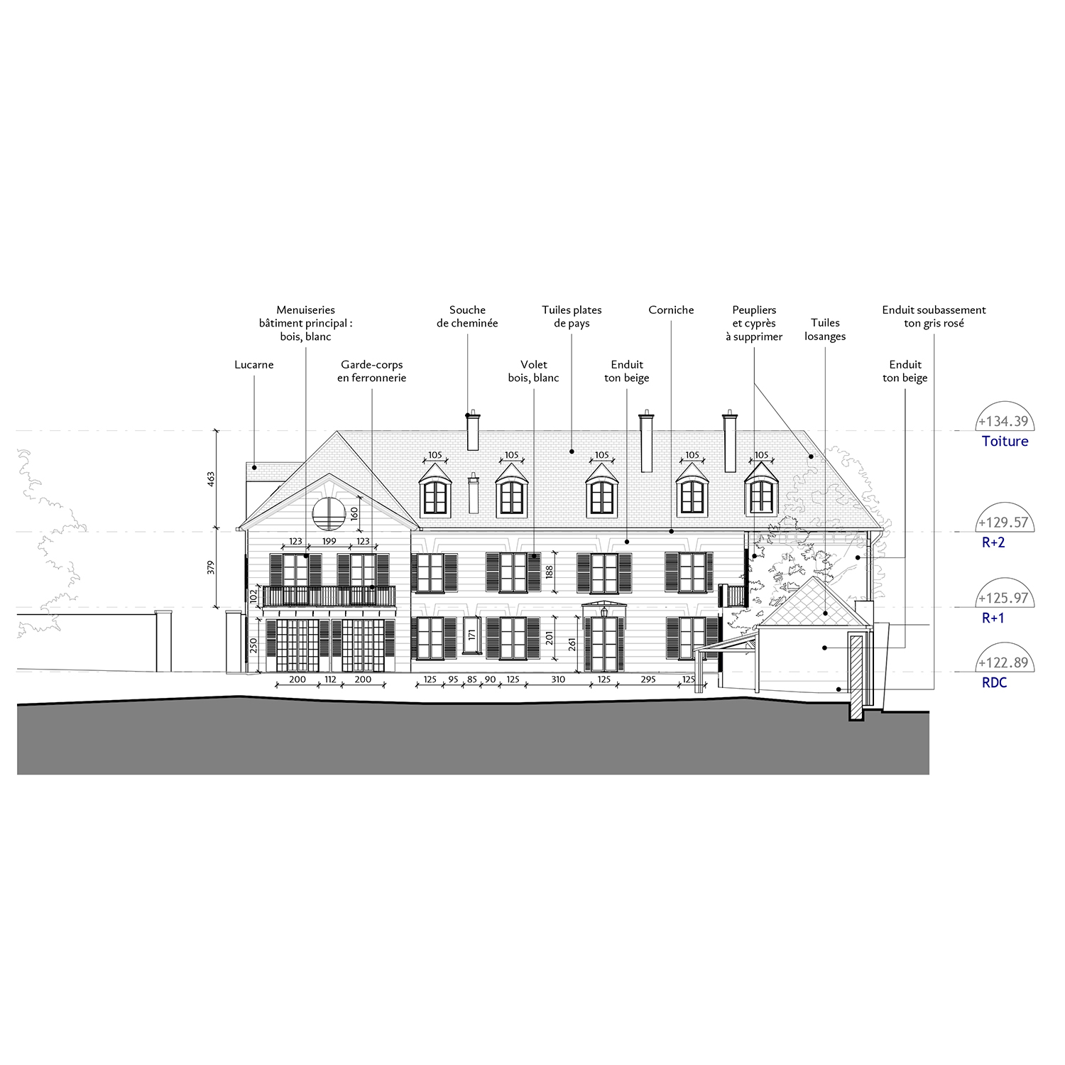 4_Avramova architecte_Louveciennes_Rhabilitation et cration de logements_Faade existante